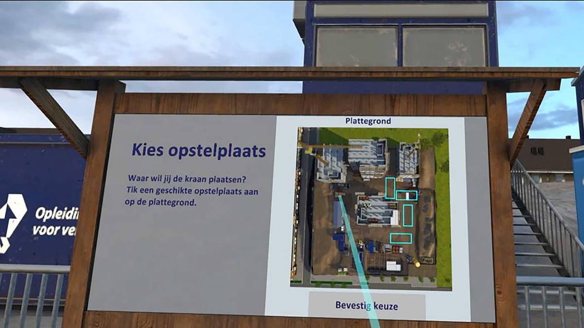 VR Module van een plattegrond
