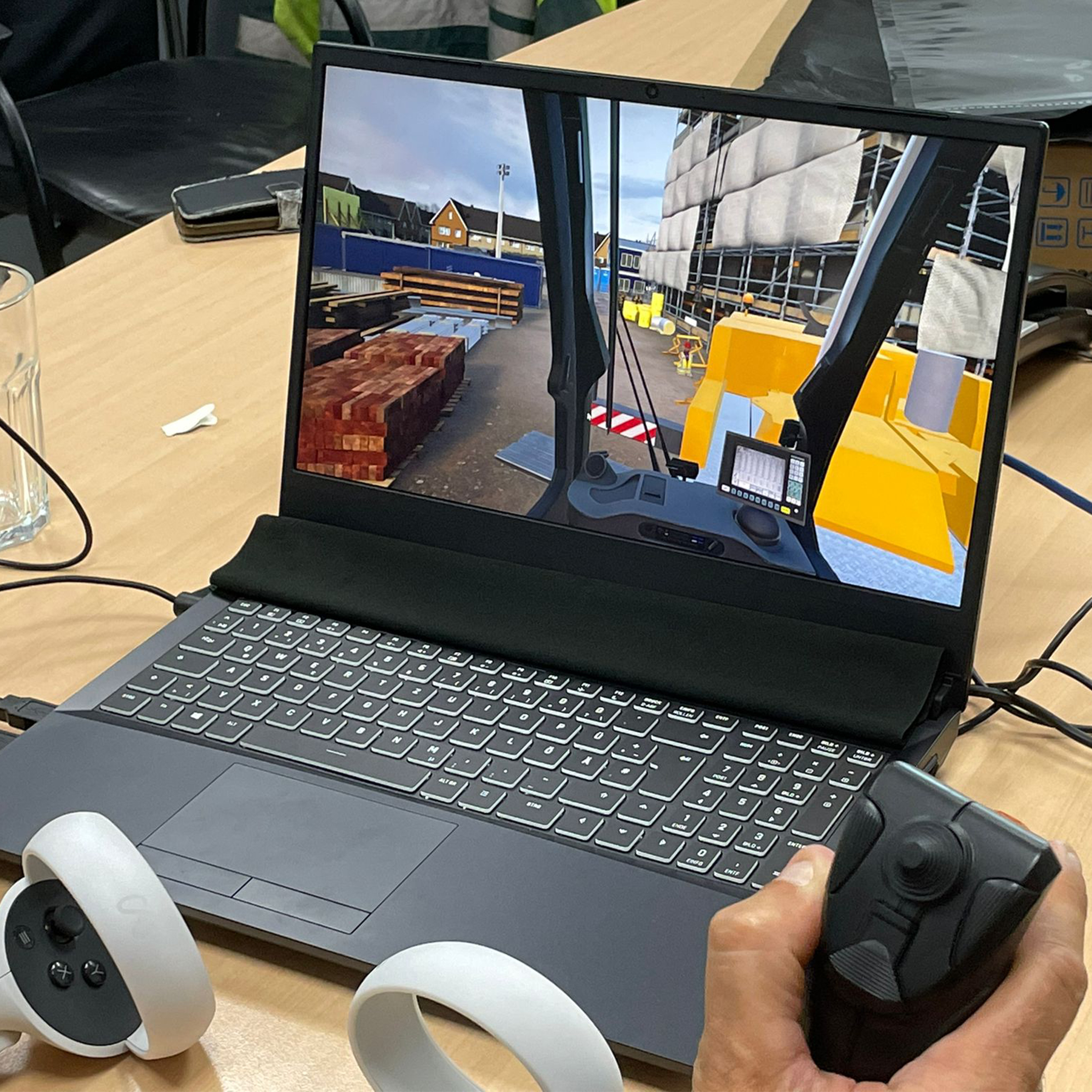 VR Module op laptop