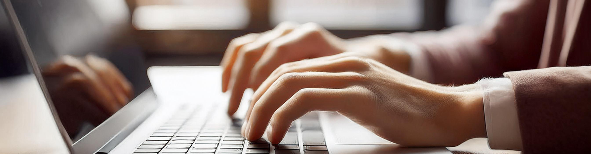 Blog aan het typen op laptop