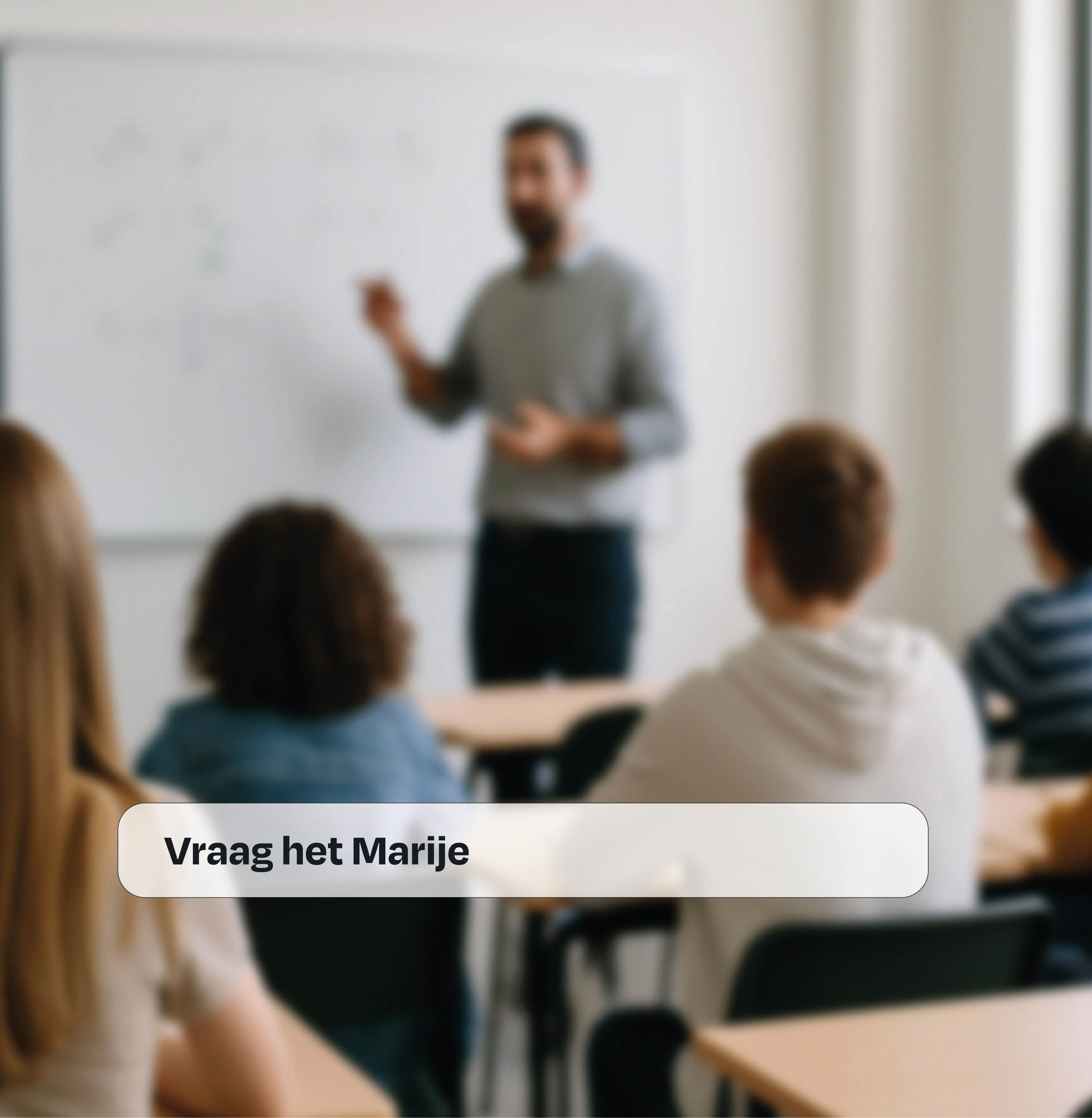 Docent voor de klas