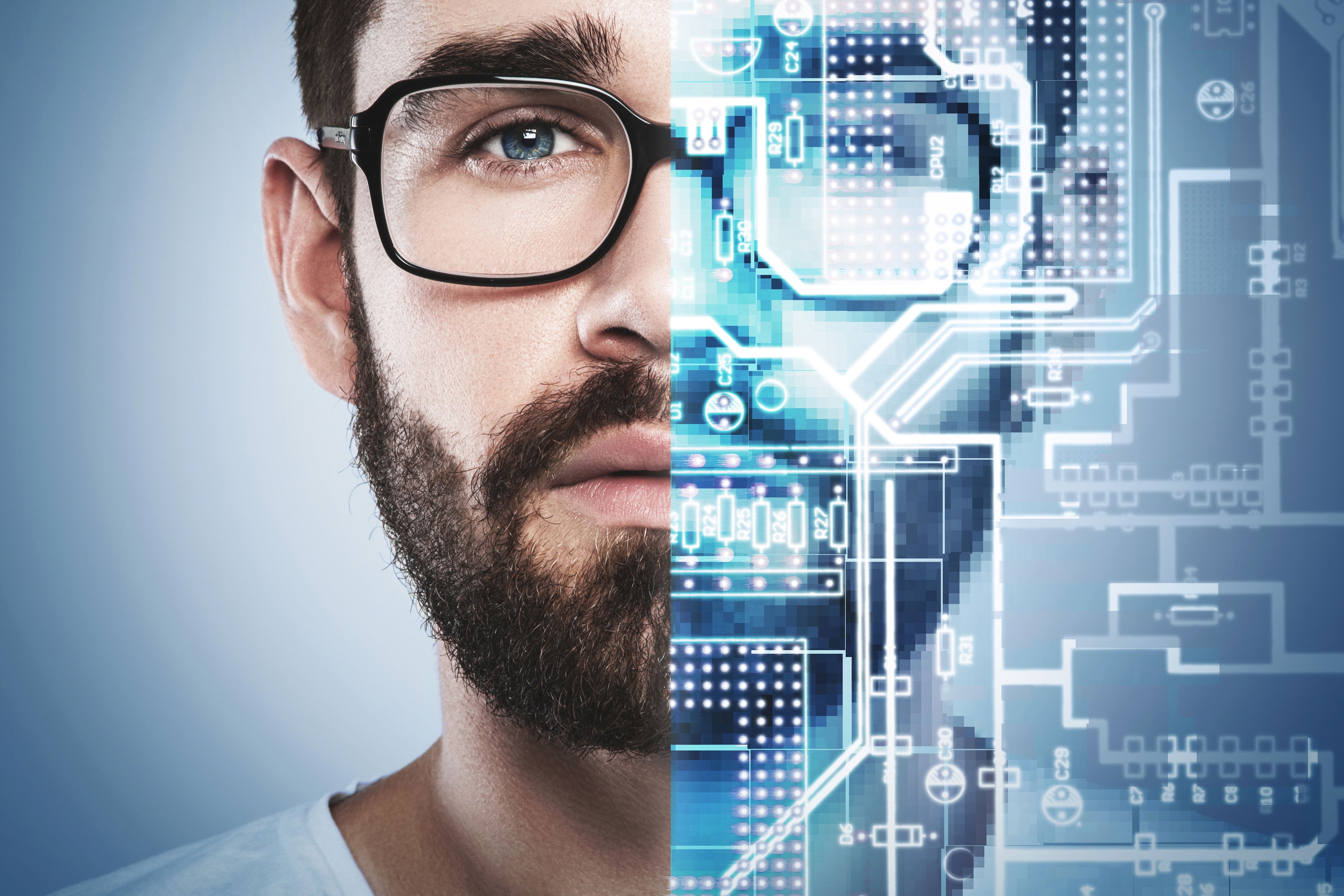 Half mens, half robot