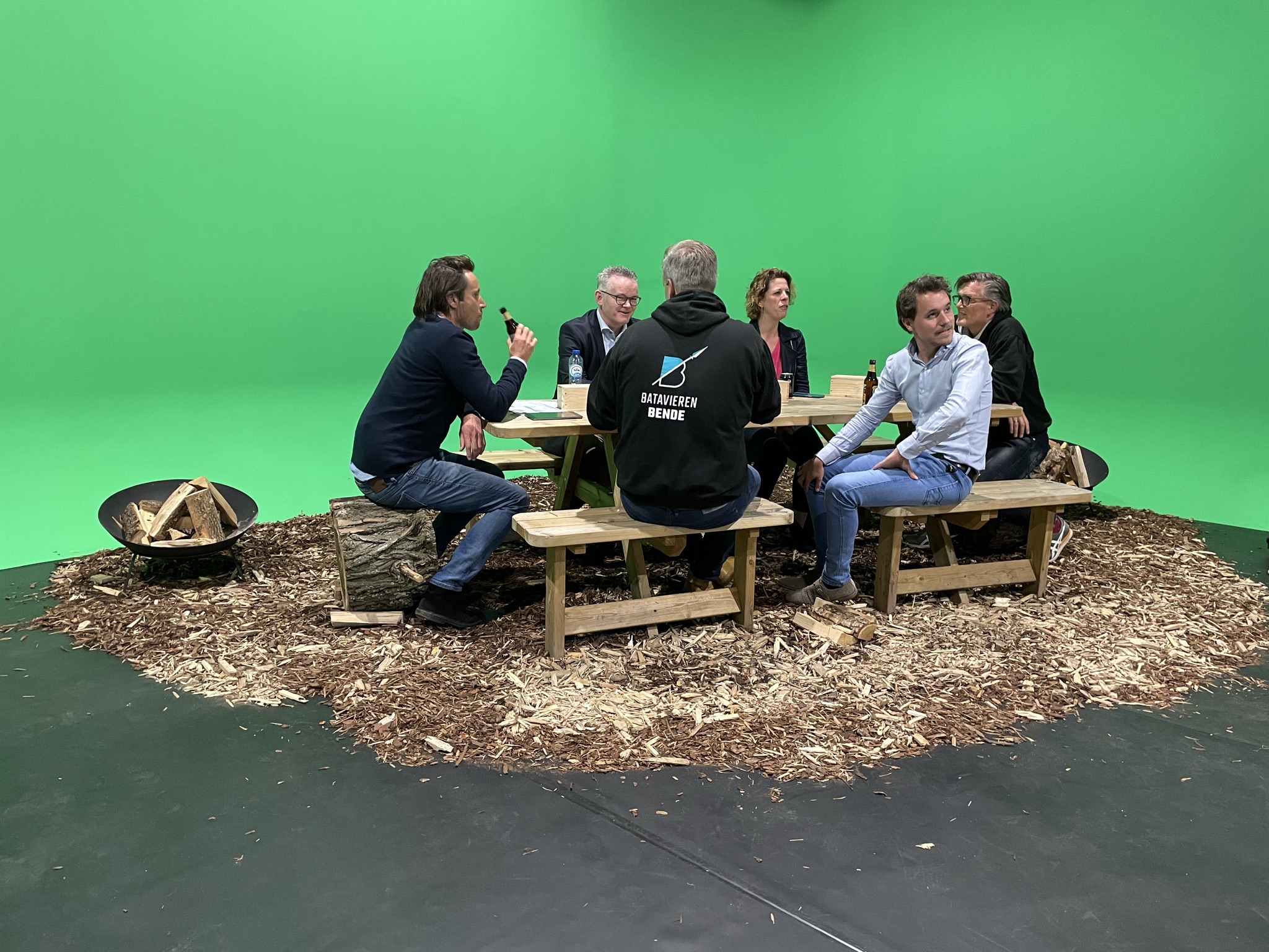 Houtsnippers green screen producite